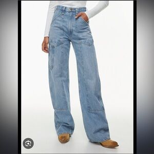 Re/Done Light Blue Flare & Wide Leg Jeans